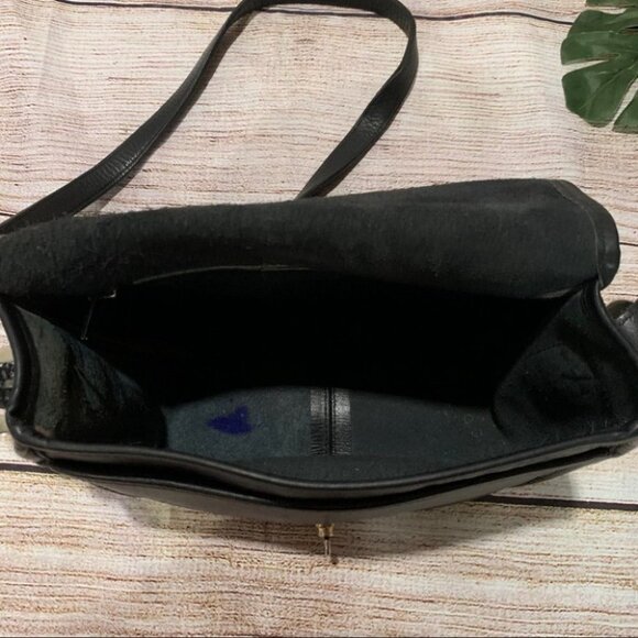 Vintage Black Leather Purse Crossbody - Picture 7 of 13